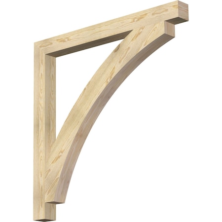 Thorton Block Rough Sawn Bracket, Douglas Fir, 4W X 46D X 46H